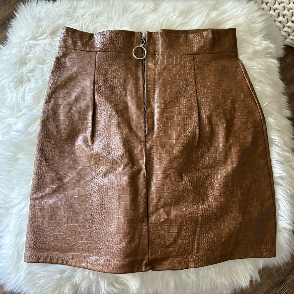 Mini Leather Skirt